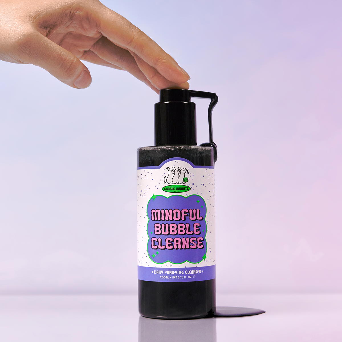 [약산성+올인원] 체이싱래빗 마인드풀 버블 비건 클렌저 200ml 이미지 4