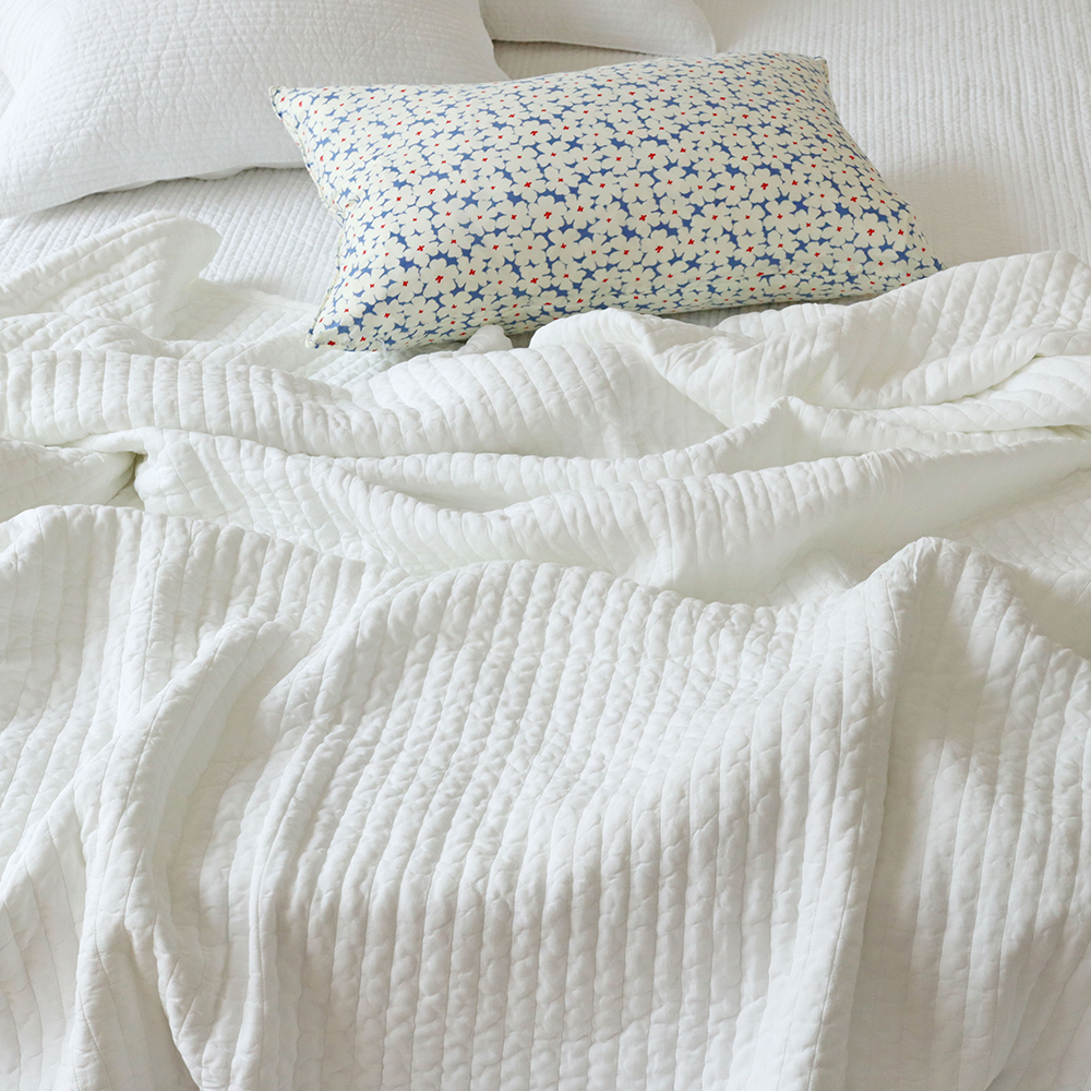 프랑수아 레이스 모달 스프레드 피그먼트 워싱 사계절 침대 이불겸패드 160x210