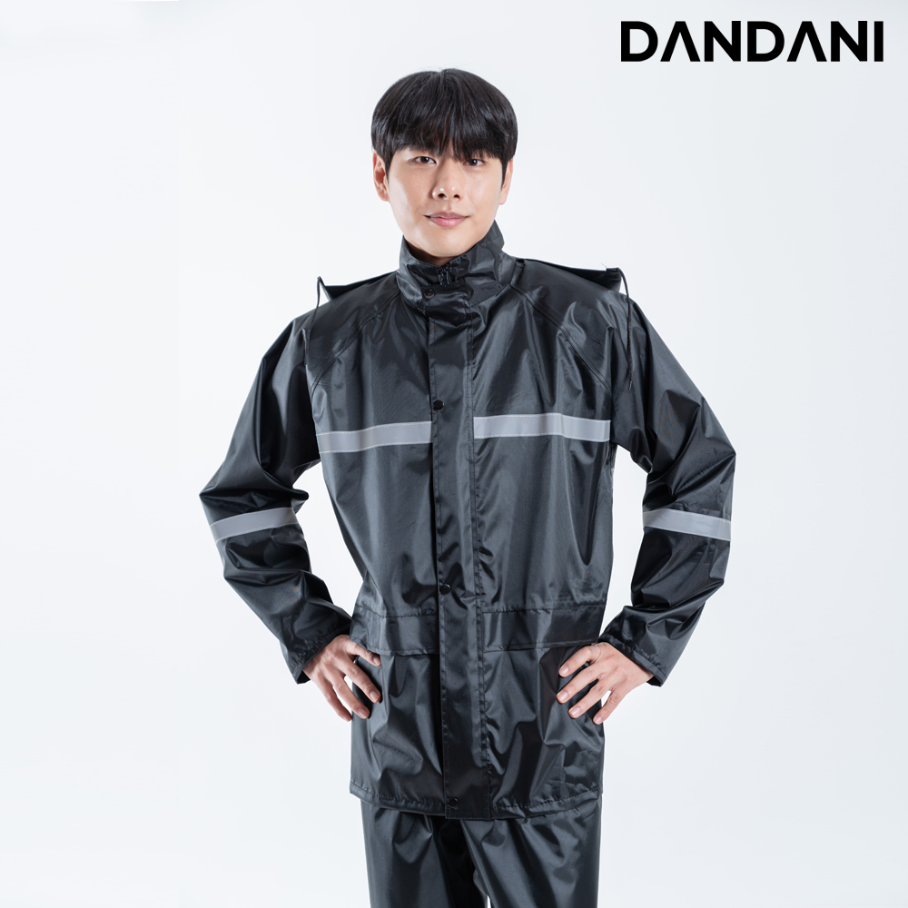 단다니 우비 상하의 세트 배달 라이더 작업 비옷 이미지 3
