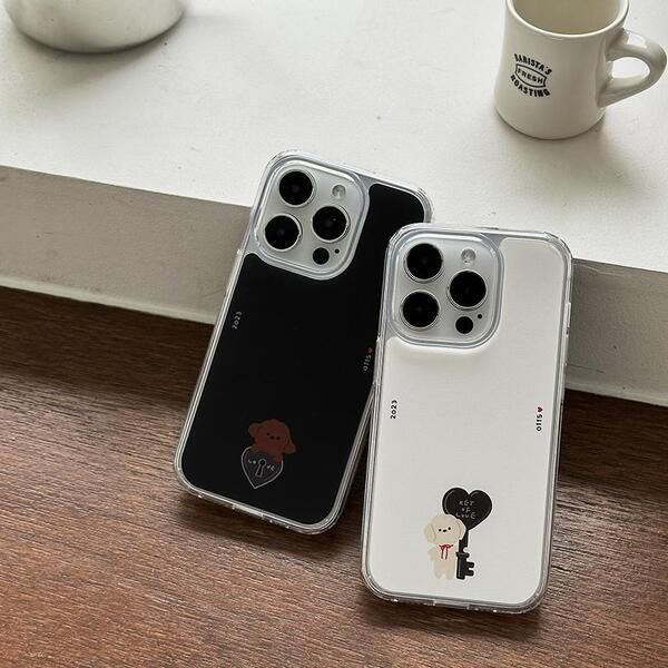 케꾸 아이폰 17 프로 맥스 멍뭉이커플 커스텀 젤하드 맥세이프 폰케이스 이미지 8