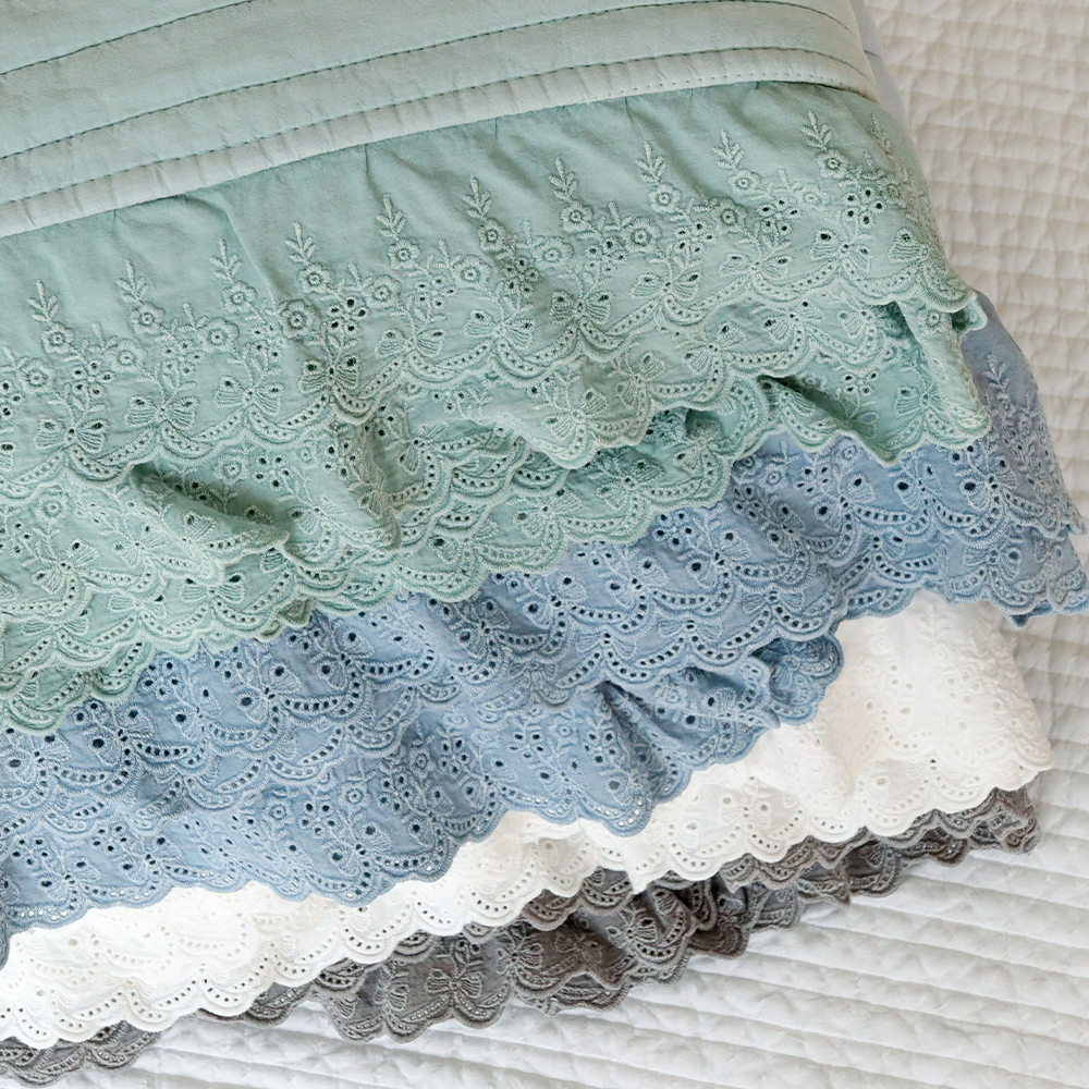 프랑수아 레이스 모달 스프레드 피그먼트 워싱 사계절 침대 이불겸패드 160x210