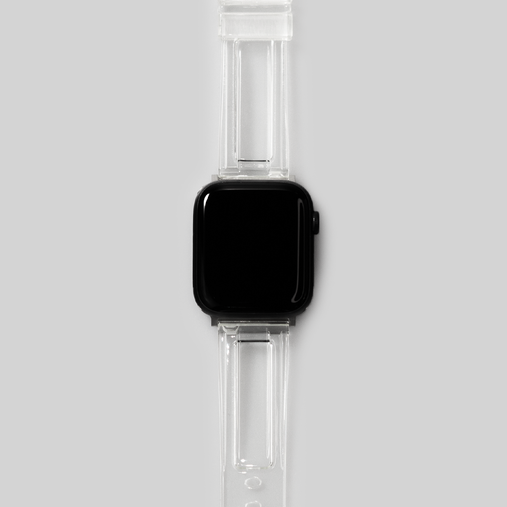 웨어플래닛 애플워치 투명 클리어 링크체인 밴드 스트랩 시계 줄 10 울트라 호환 - 상품 이미지