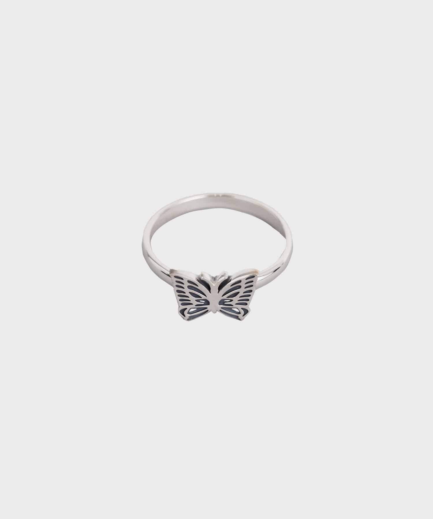 니들스 925 실버 링 은 반지 나비 로고 NEEDLES Ring 925 Silver - 상품 이미지