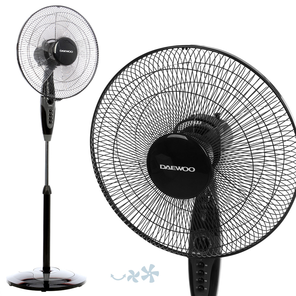 대우 키다리 선풍기 키큰 키높이 선풍기 거실 사무실 가정용 업소용 블랙 - 상세 이미지 4