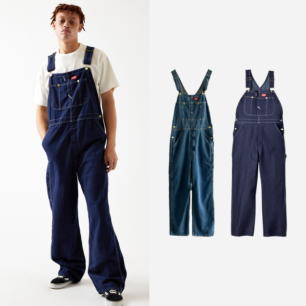 디키즈 인디고 빕 오버롤 멜빵바지 점프슈트 - 상품 이미지