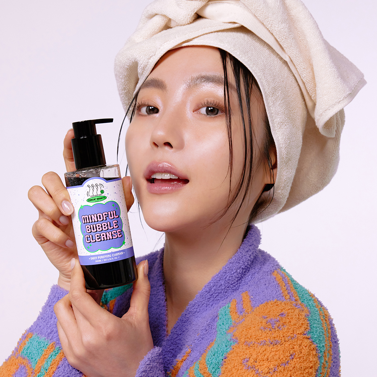 [약산성+올인원] 체이싱래빗 마인드풀 버블 비건 클렌저 200ml 이미지 3