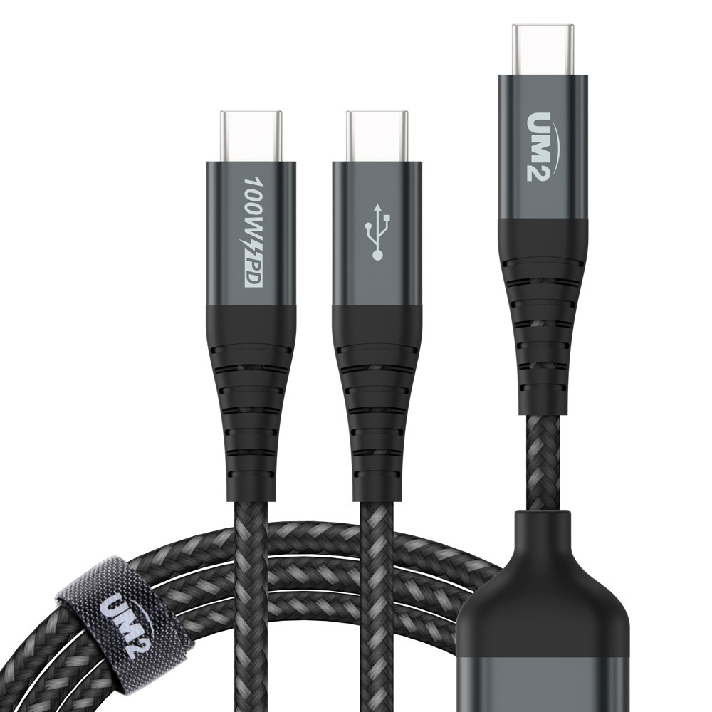 듀얼 2in1 C타입 100W 초고속 충전케이블 PPS 45W 노트북 갤럭시 아이폰충전