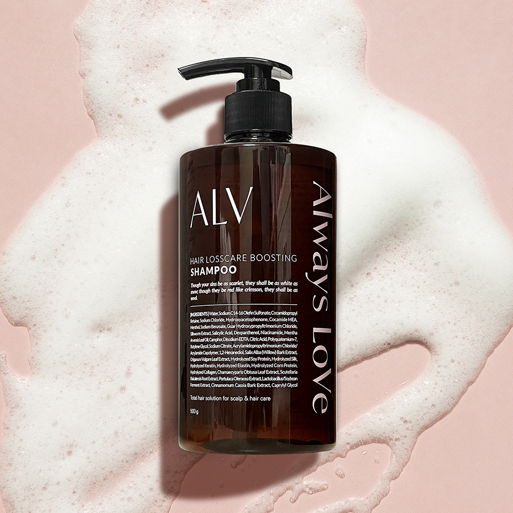 ALV샴푸 임산부 출산후 민감한 두피 저자극 탈모완화 기능성 샴푸(500ML) 에이엘브이 - 상세 이미지 2