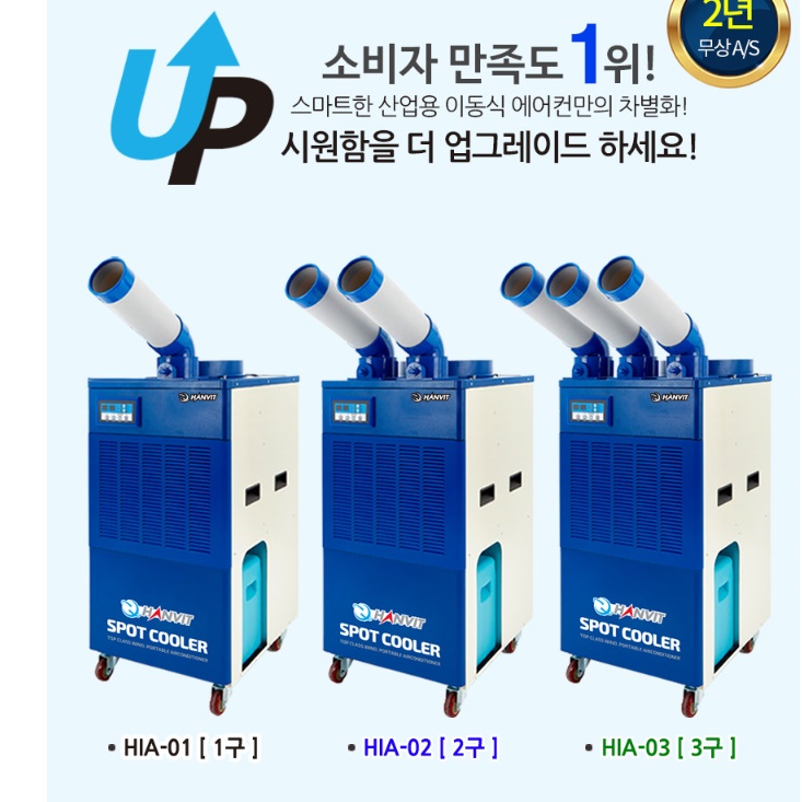 공장 냉풍기 공장용 냉풍기 현장 간이 에어컨 농업용 냉풍기 1구 - 상세 이미지 4