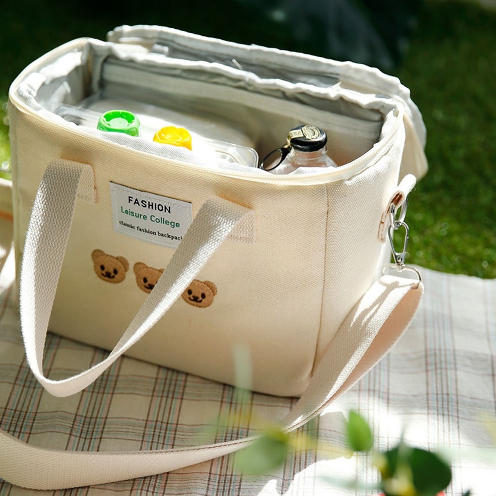 곰돌이 이유식 쿨러 백 미니 보냉 가방 아이스 박스 휴대용