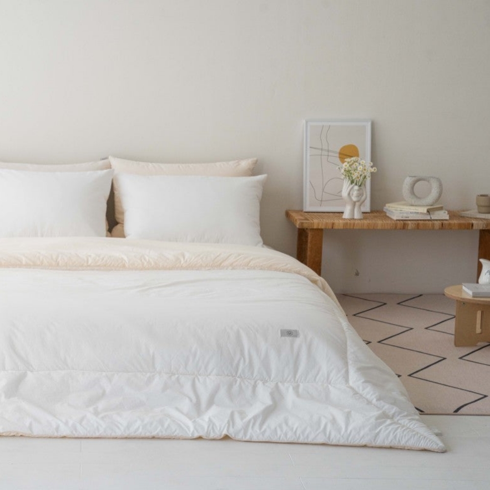 100수 수피마 면 워싱 간절기 사계절 먼지없는 알러지케어 호텔 차렵 부드러운 이불 세트