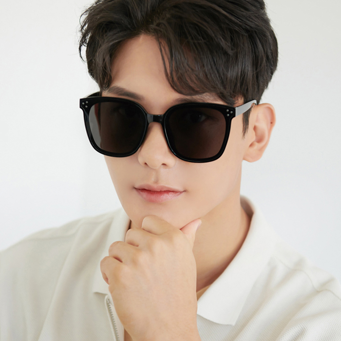 UV 자외선차단 남자 빅 오버 사이즈 대두 블랙 선글라스