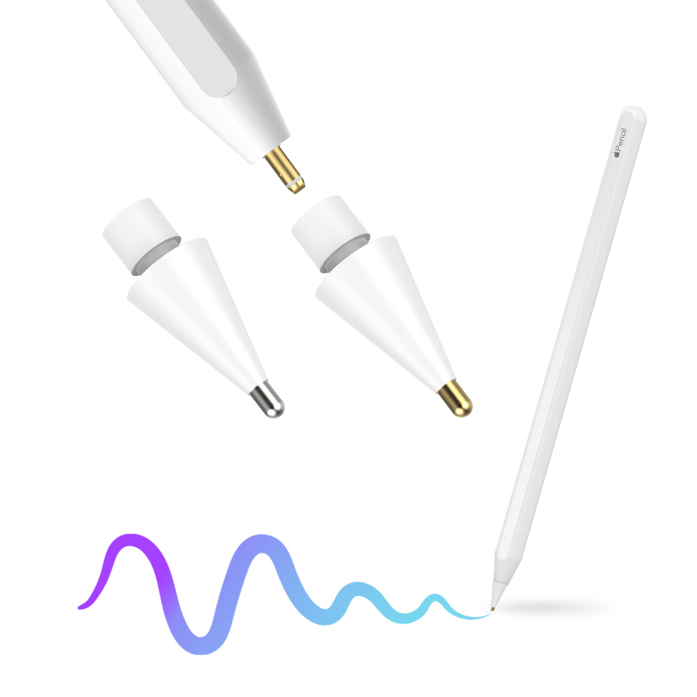 랩씨 애플펜슬 프로 2세대 1세대 USB-C 호환 메탈 펜촉 반영구 팁 - 상품 이미지