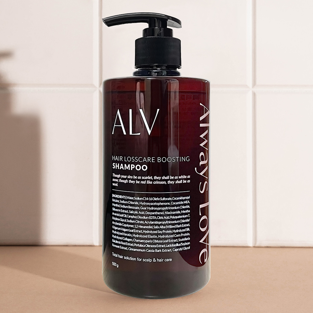 ALV샴푸 임산부 출산후 민감한 두피 저자극 탈모완화 기능성 샴푸(500ML) 에이엘브이 - 상세 이미지 4