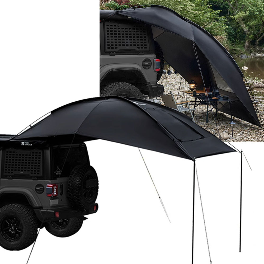 모비가든 차량용 블랙코팅 타프 그늘막 어닝 텐트 자동차 차박 쉘터 도킹