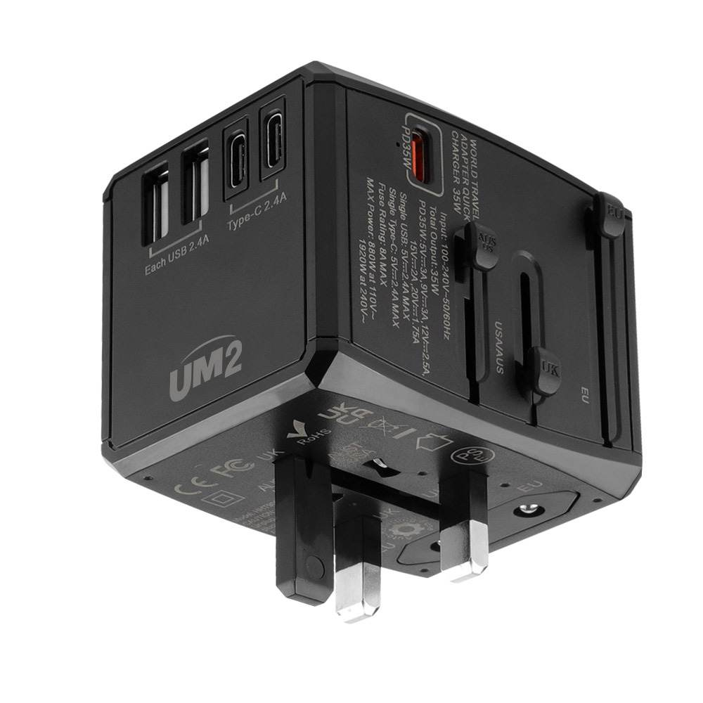 UM2 35W 해외여행용 멀티 어댑터 난연재질 100-250V UMTC-PD35WPPS - 상세 이미지 3