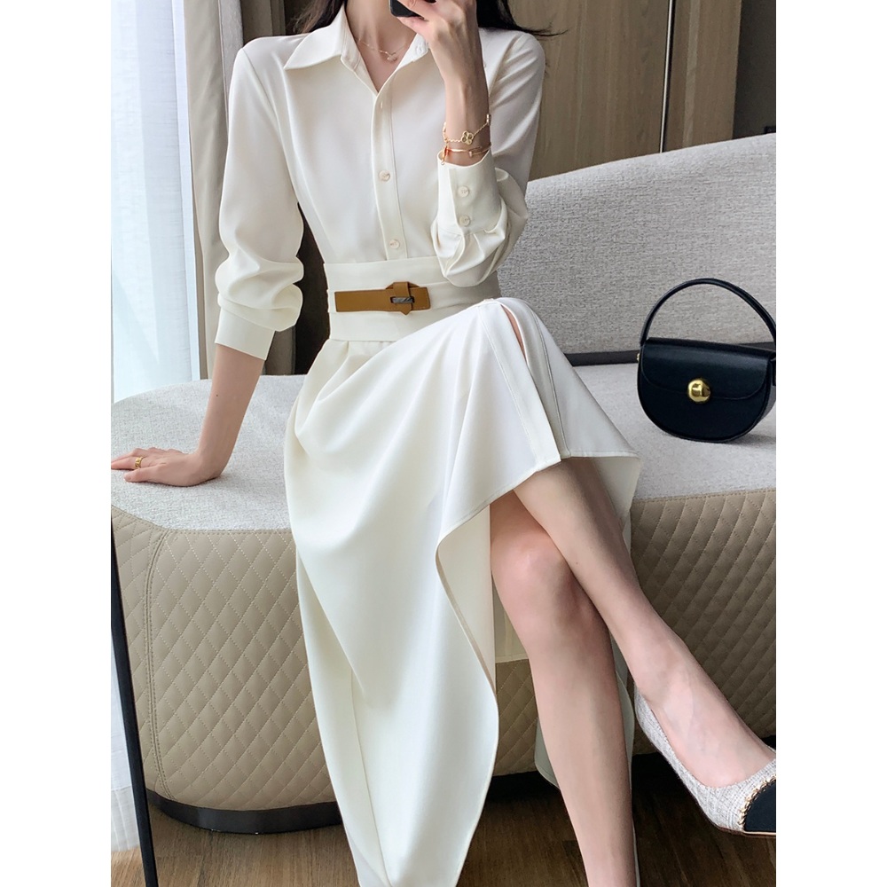 원더풀월드 김남주 화이트 카라 벨트 원피스 우아한 패미닌 옷 패션 의상 닭강정 김유정 - 상세 이미지 4