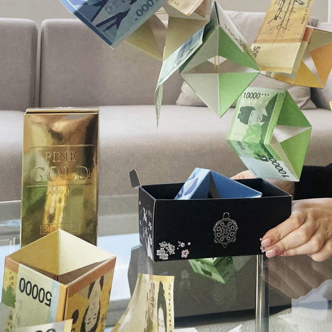 돈벼락이벤트 용돈박스 부모님생신이벤트가짜돈 어버이날 남편생일 선물