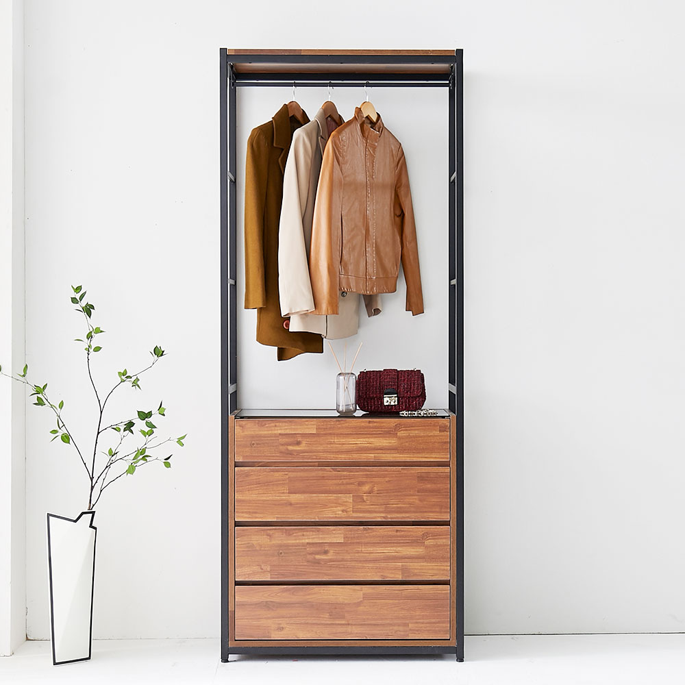 쿠시 행거 서랍장 원룸 옷걸이바