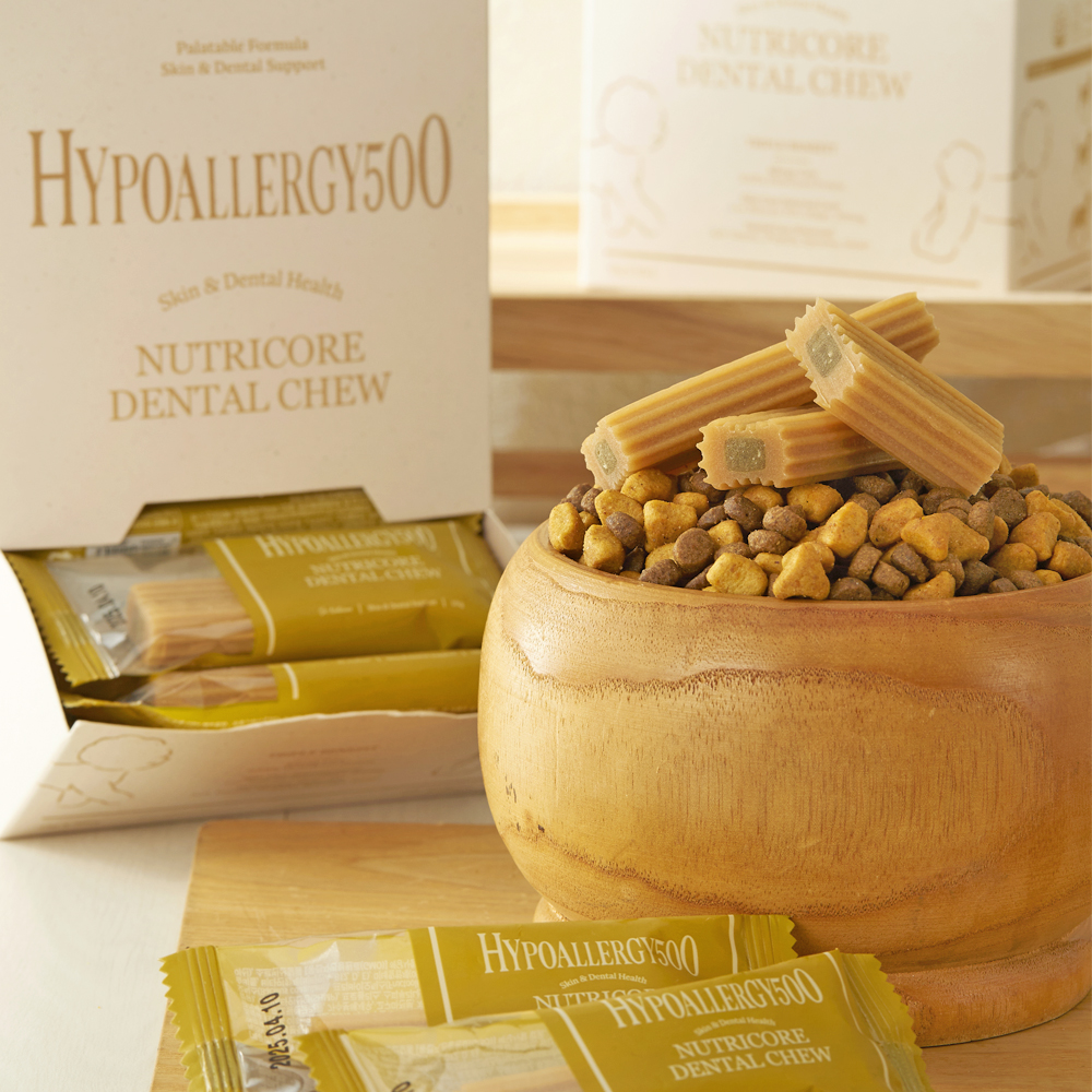 닥터뉴트리코어 하이포알러지500 개 강아지 오래씹는 아토피 피부 덴탈껌 30개입