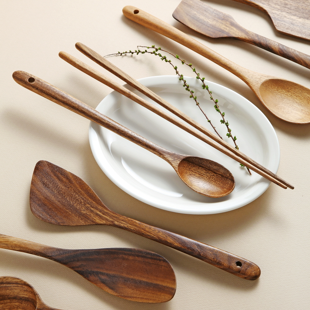 마리포사 키친툴 나무 조리도구 월넛 우드 원목 볶음 / 멀티 뒤집개 30cm - 상세 이미지 5