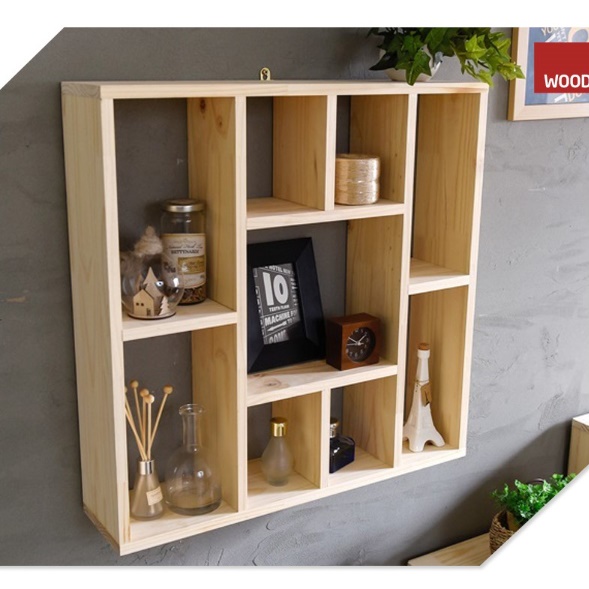 작은 엔틱 빈티지 우드 인테리어 소품 장식장 상패 원목 진열장