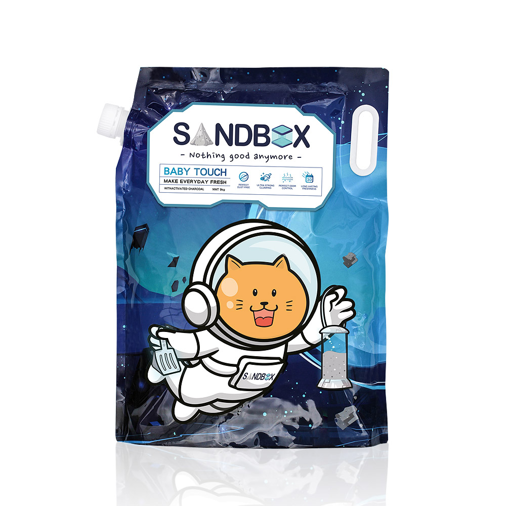 샌드박스 벤토나이트 먼지없는 고양이 모래 9kg - 상품 이미지