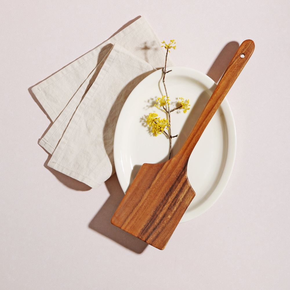 마리포사 키친툴 나무 조리도구 월넛 우드 원목 볶음 / 사각 뒤집개(L) 34cm - 상세 이미지 3