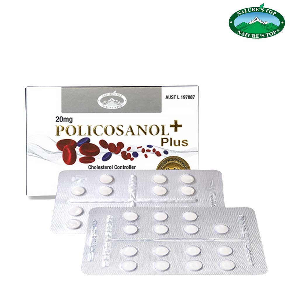 호주 네이쳐스탑 폴리코사놀 플러스 1개월분 사탕수수 왁스 알코올 추출물 20mg 30 정 - 상세 이미지 2