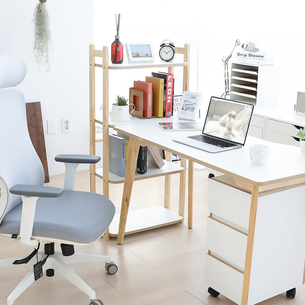 린백토리 LTG284J 낮은 미니 원목 4단 조립식 거실 책장 DIY 600