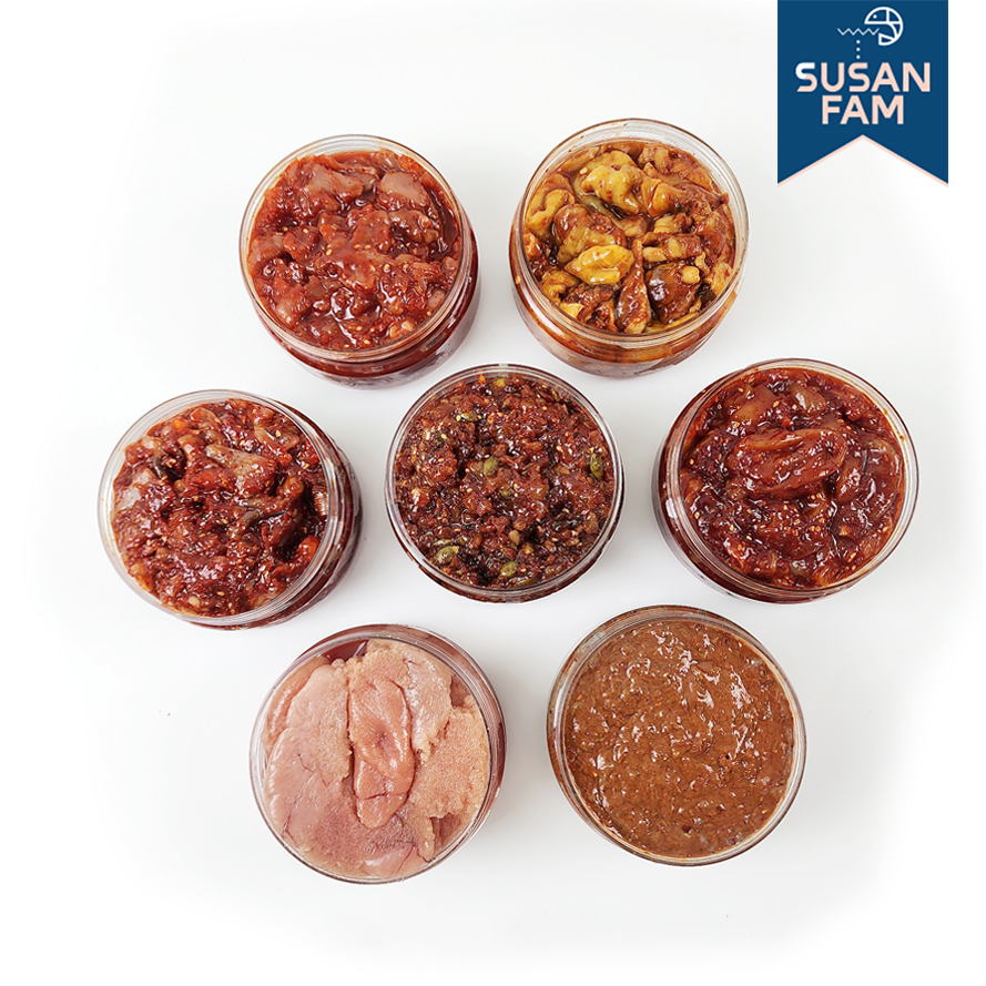 7종 갈치속젓 젓갈 600g 멍게젓 500g 오징어 비빔 낙지 창난 명란 국내제조 - 상품 이미지