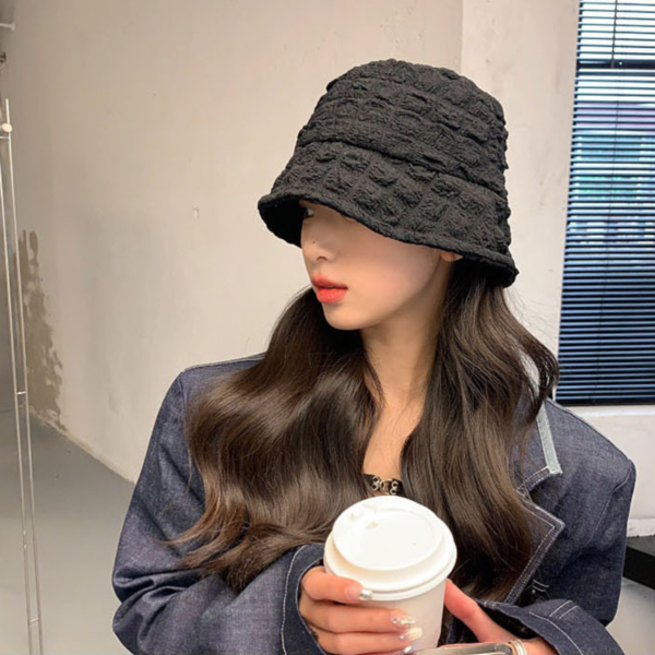 봄 여름 주름 벙거지 여성 버킷햇 색상 2종 택1 - 상세 이미지 2