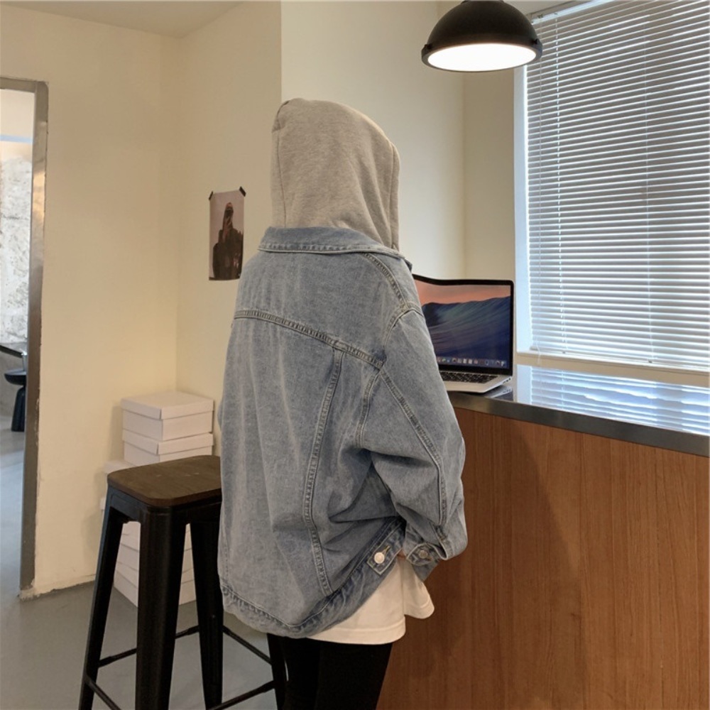 웨딩임파서블 7화 전종서 후드 청자켓 루즈핏 오버핏 데님 옷 패션 의상 야한사진관 권나라 - 상세 이미지 5