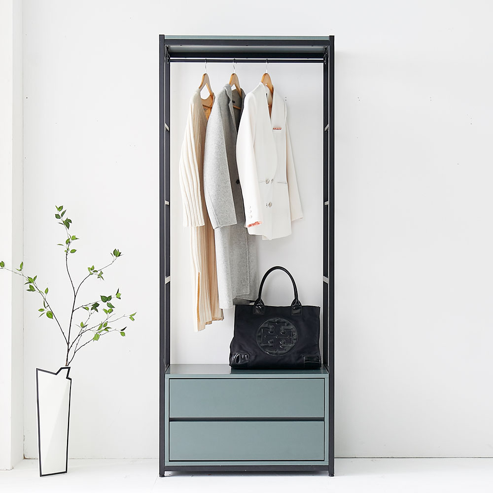 쿠시 행거 서랍장 원룸 옷걸이바