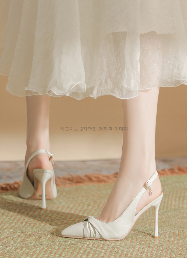 플레아 5,7,9cm 스틸레토 슬링백 힐 구두 2color 상세 이미지 6