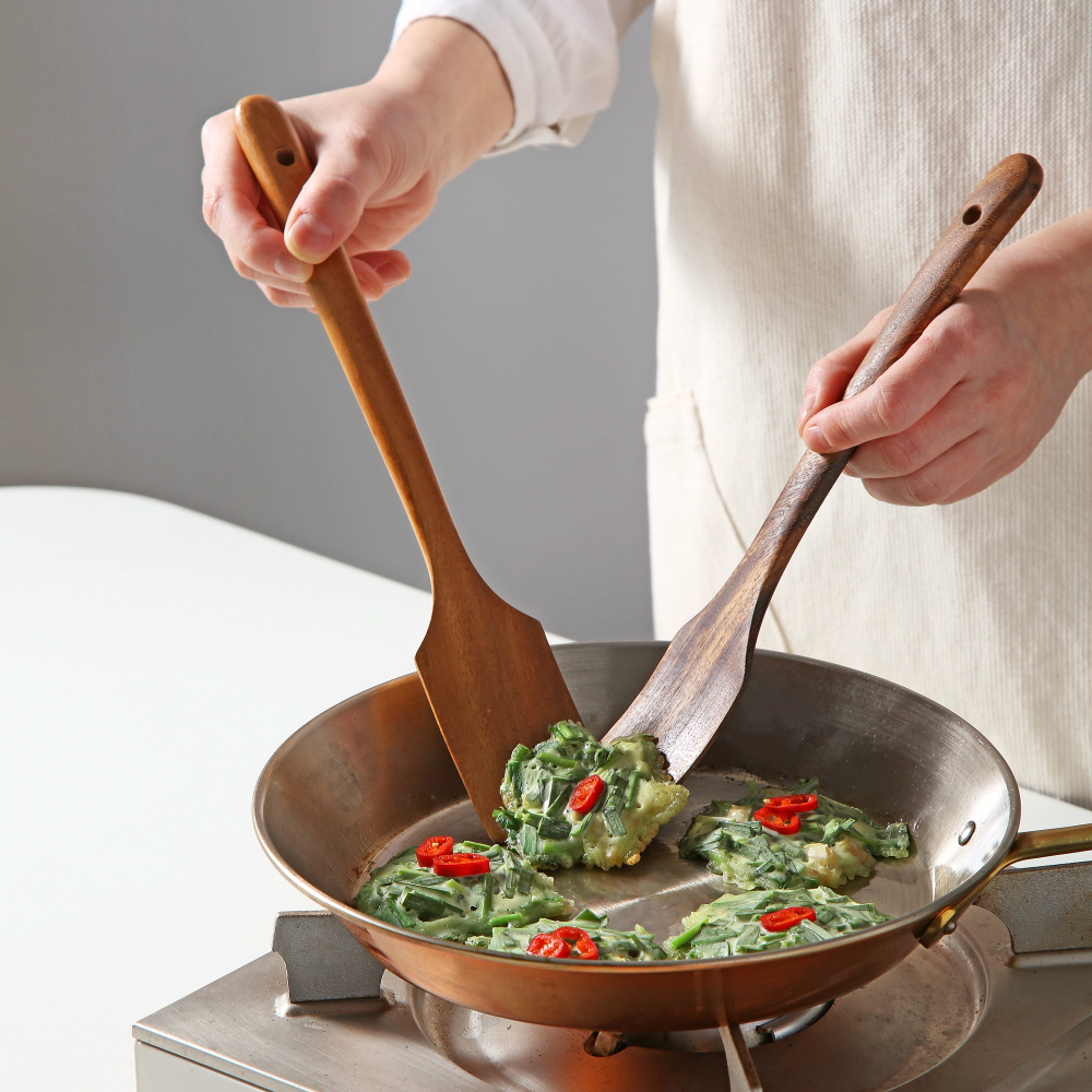 마리포사 키친툴 나무 조리도구 월넛 우드 원목 볶음 / 미니 뒤집개 27cm - 상품 이미지