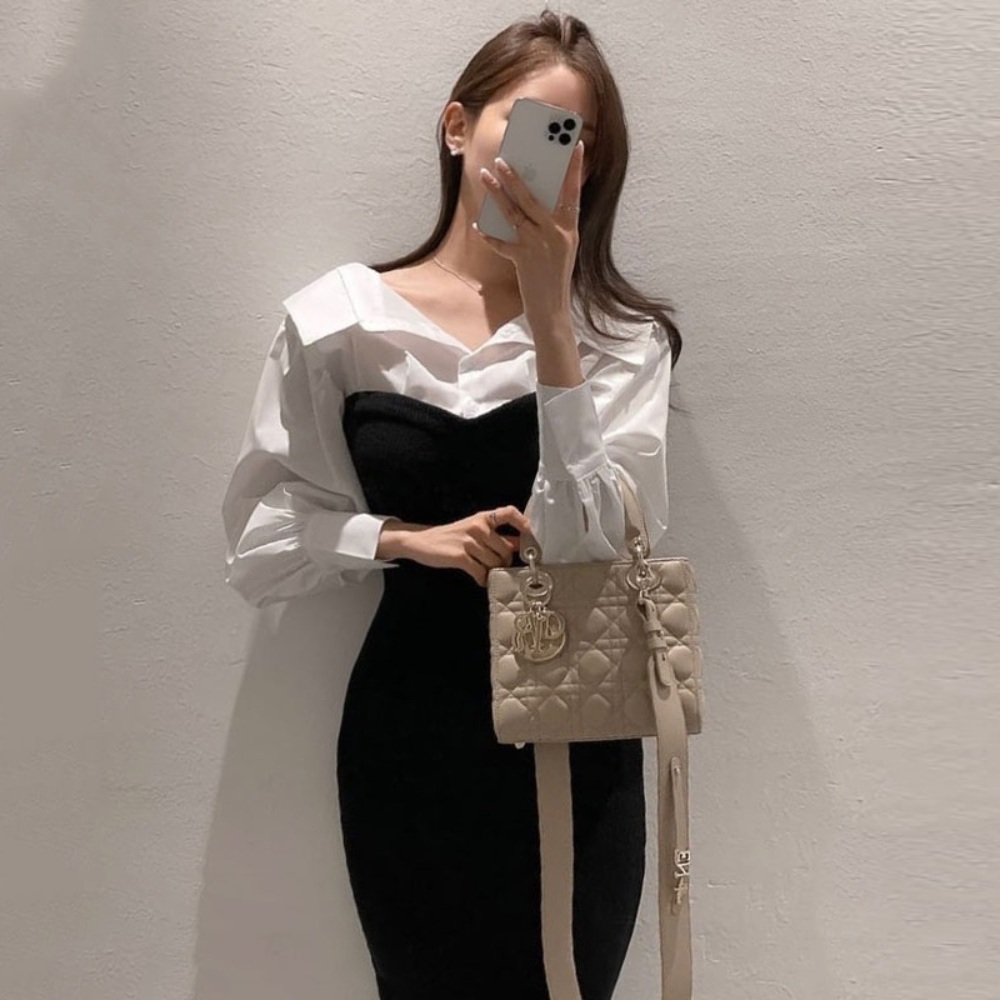 원더풀월드 7화 임세미 카라 배색 셔츠 모던한 세련된 옷 패션 의상 야한사진관 권나라 - 상세 이미지 2