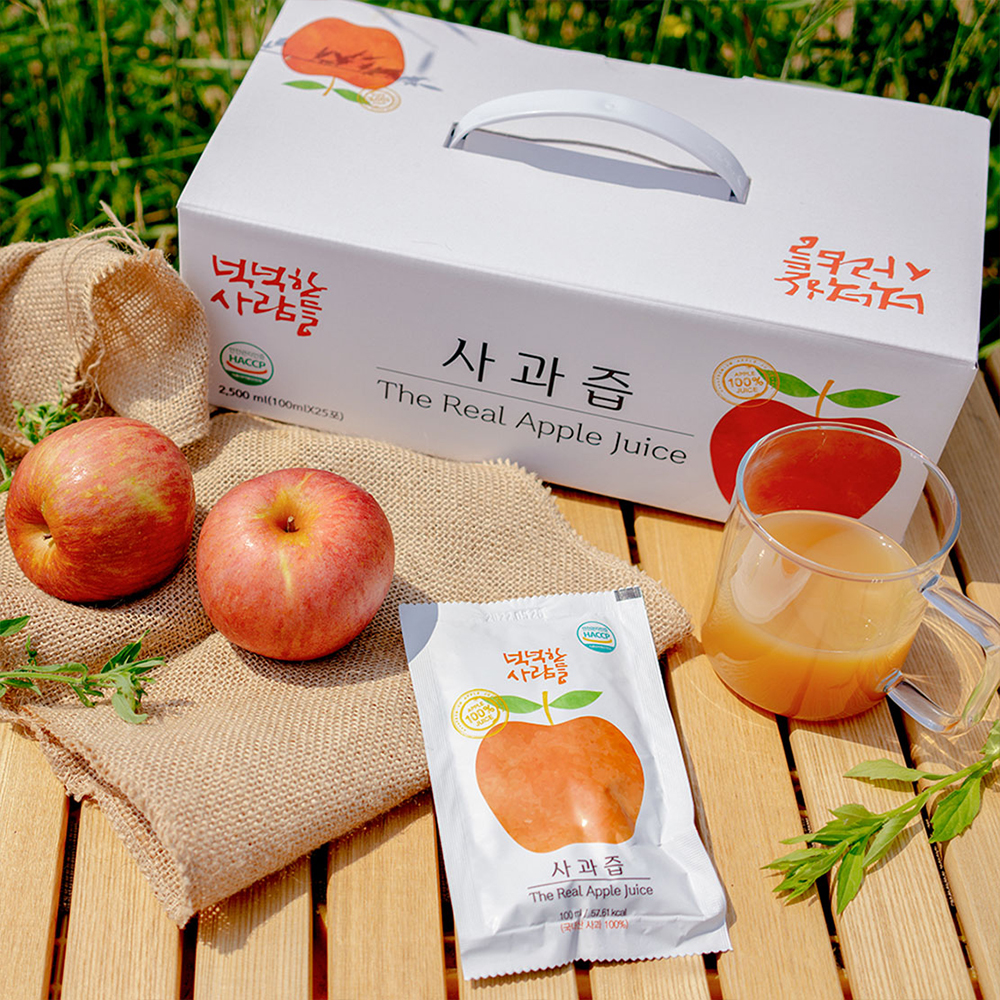 (넉넉한사람들)국내산 사과즙 100ml × 30포 - 상세 이미지 4