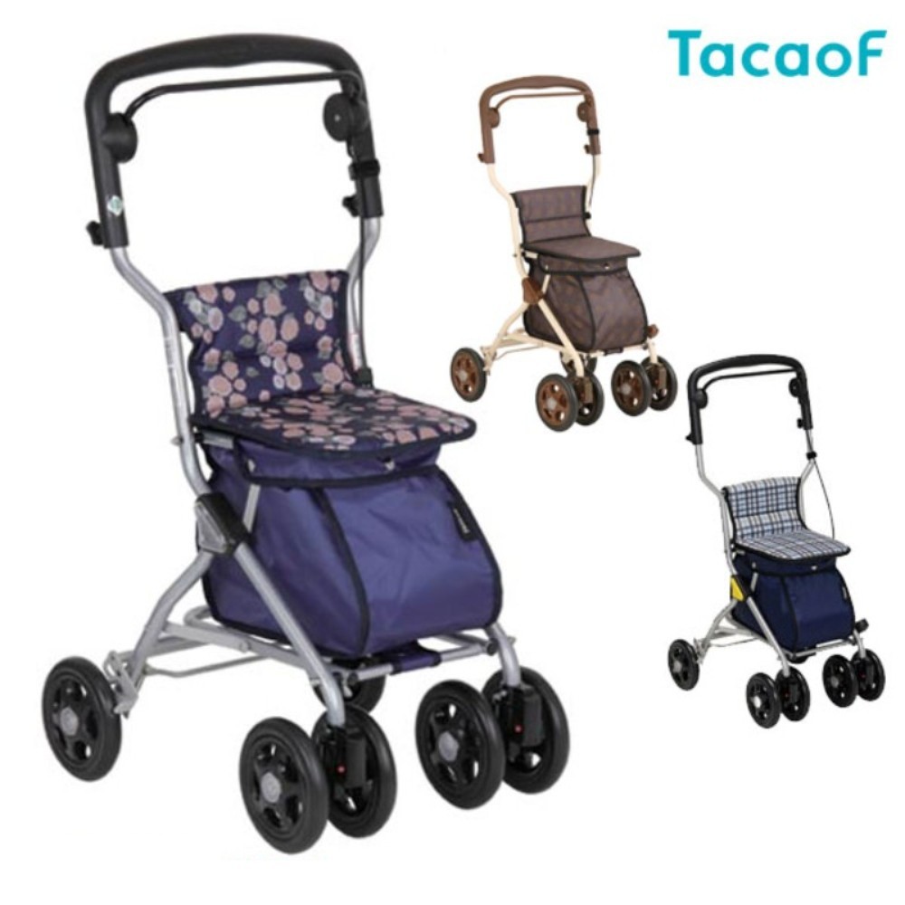 일본 코와제작소 TacaoF 실버카 보행보조 어르신 산책용 경량 접이식 SIMD02 - 상품 이미지