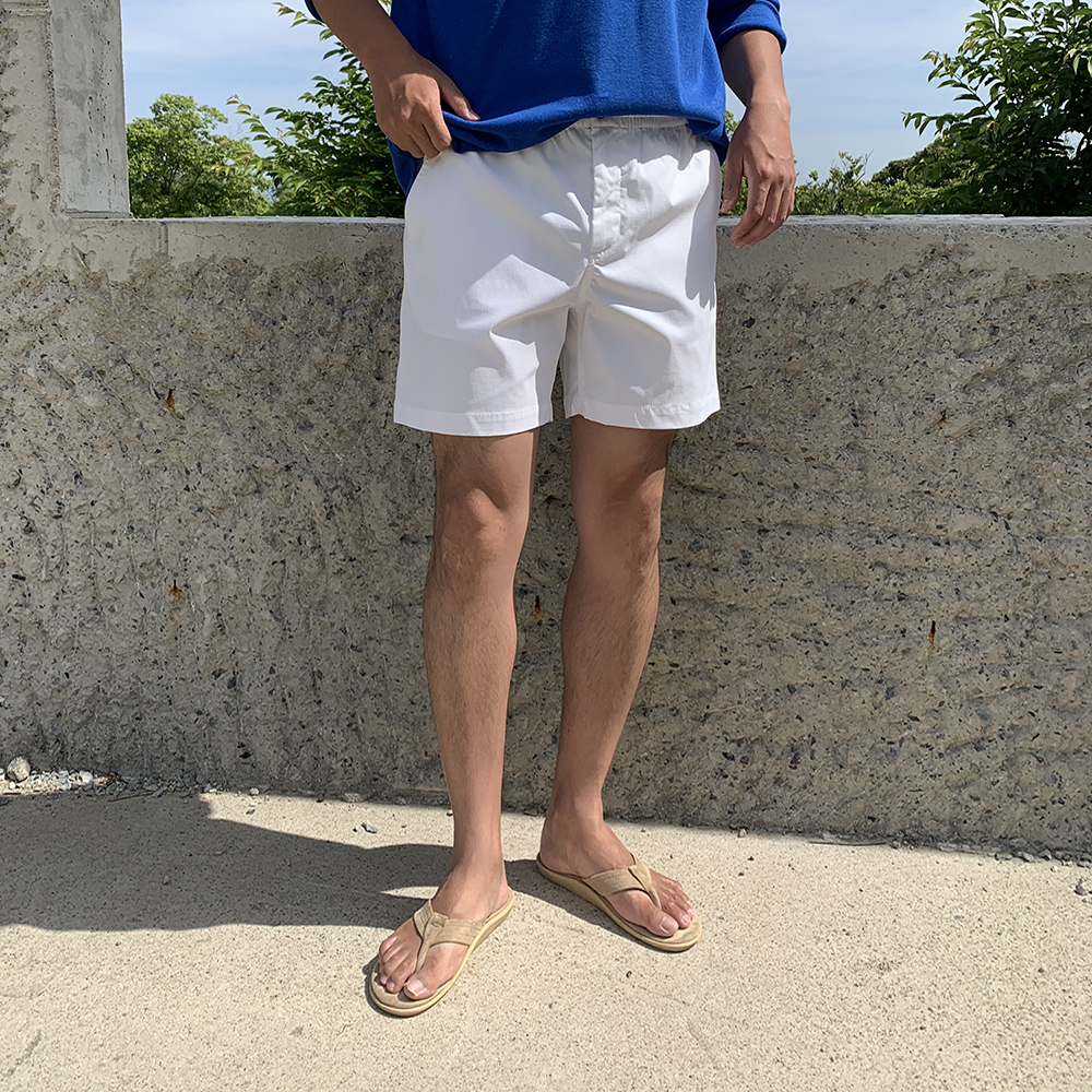 남자흰색반바지 비침없는 버뮤다팬츠 laine 치노반바지 - 상세 이미지 5