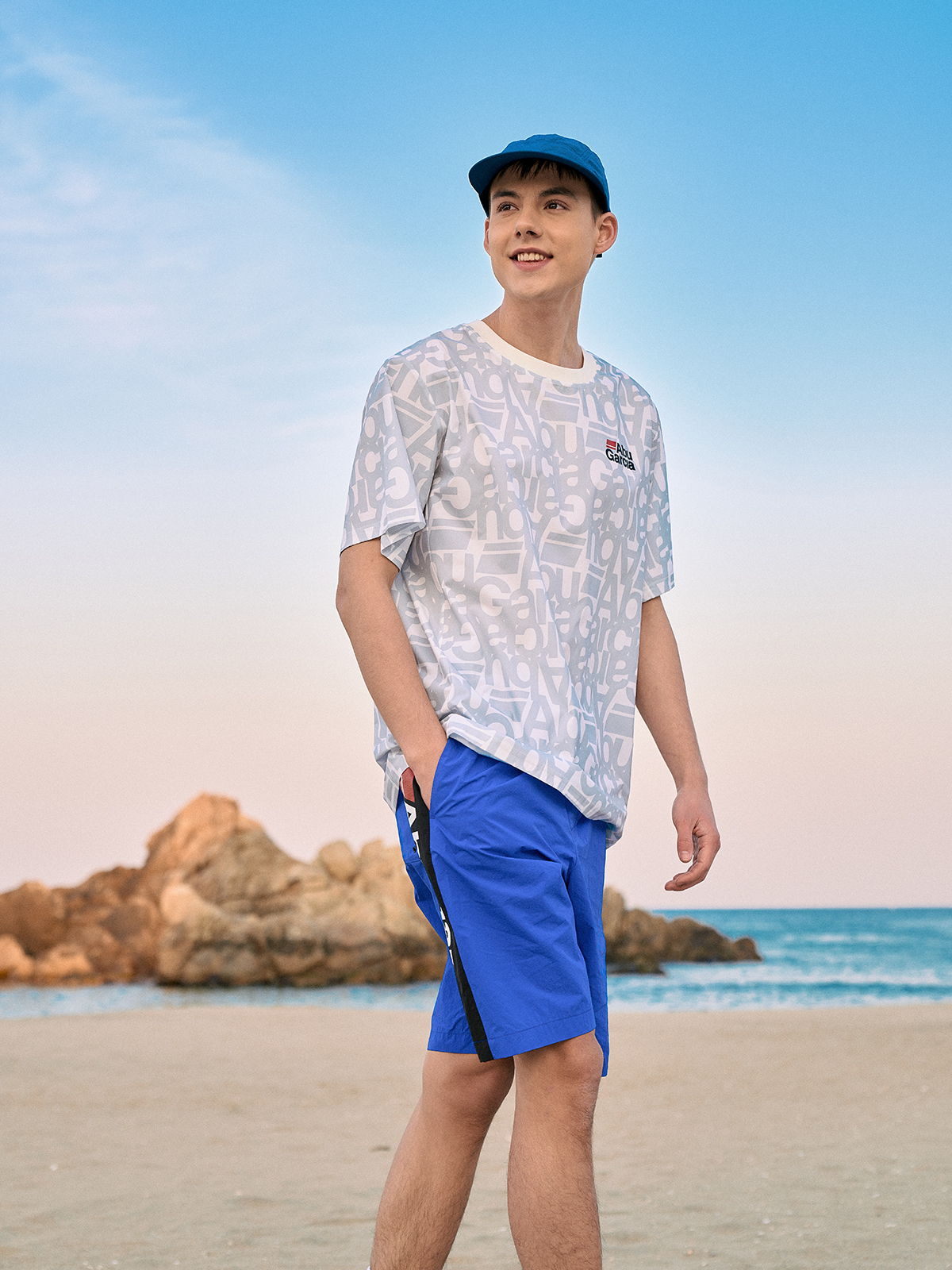 아부가르시아 LOOSE FIT 5.5부 팬츠 퀵드라이 반바지 BLUE 이미지 2
