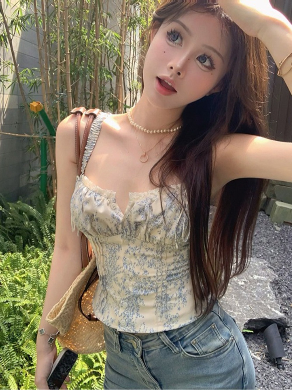 공항패션 블랙핑크 제니 에스파 윈터 나시탑 y2k 힙한 오버핏 옷 패션 의상 닭강정 김유정 - 상세 이미지 2