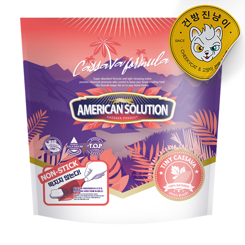 아메리칸솔루션 고양이 모래 타이니카사바, 4.55kg, 1개