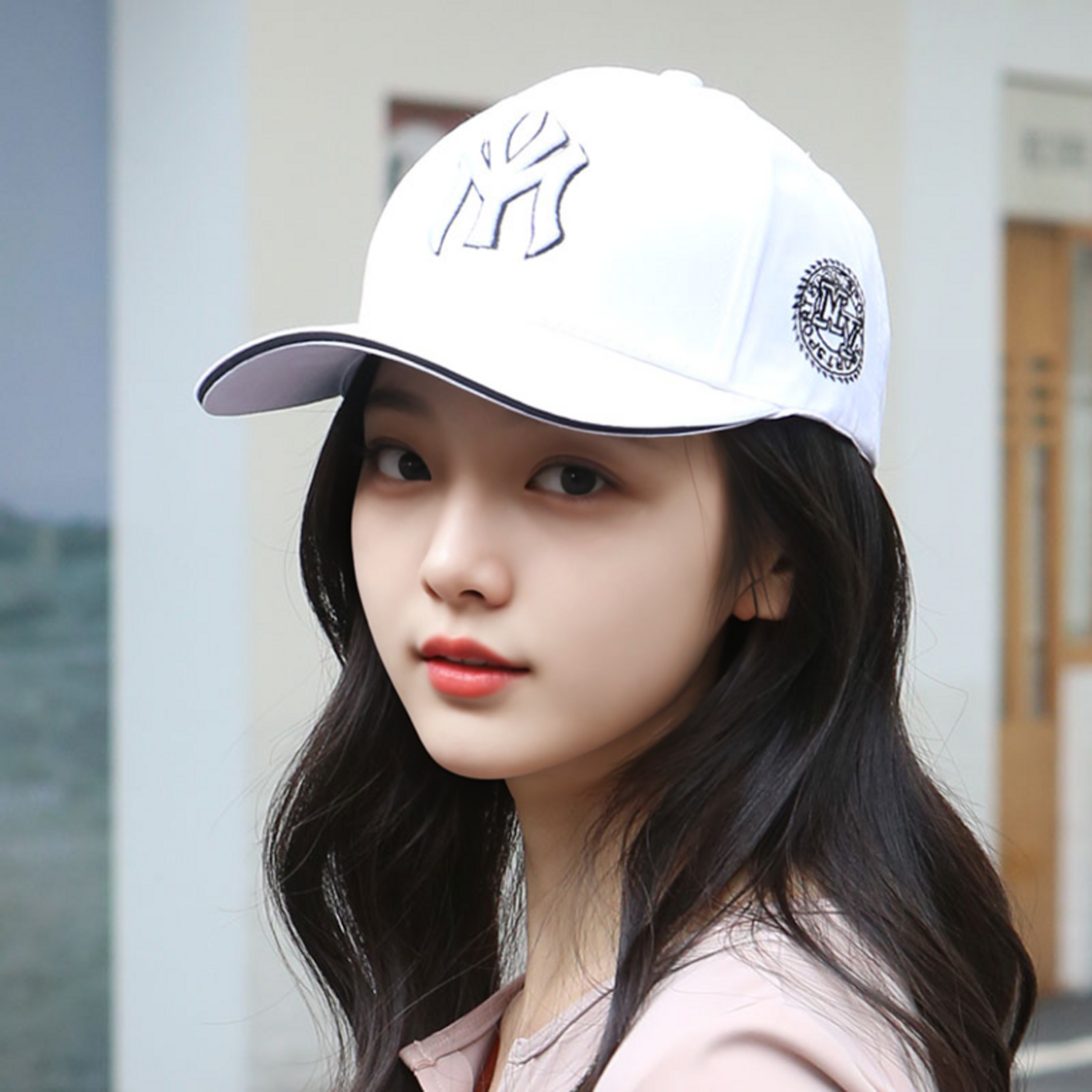 1+1 깊은 볼캡 MY 얼굴작아보이는 야구 테니스 모자 - 상세 이미지 2