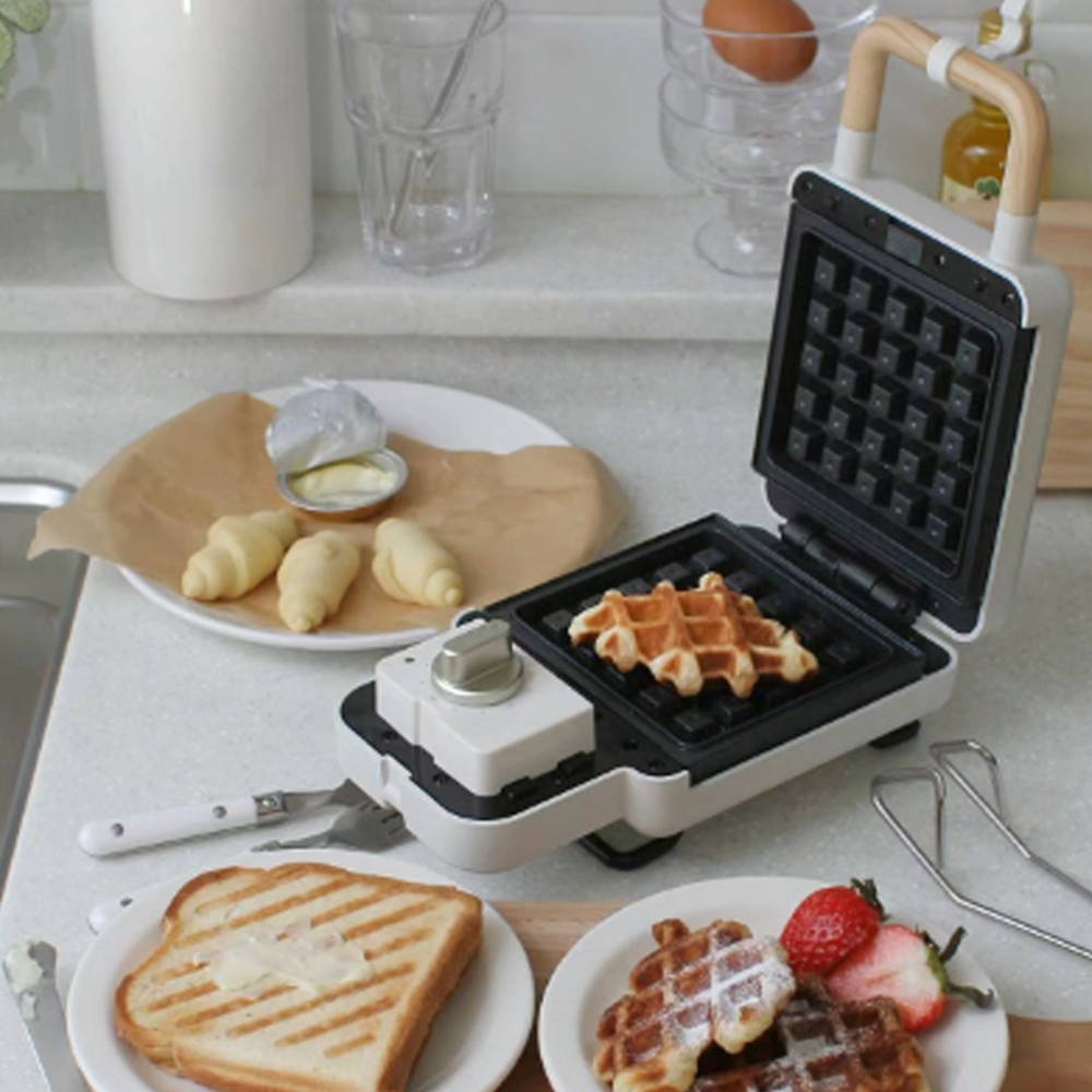 단미 와플 메이커 기계 크로플 샌드위치 붕어빵 파니니 1구 타이머 SAN03