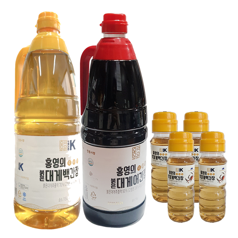 더동쪽바다가는길 홍영의 붉은대게 백간장1.5L 2개, 100ml 4개 - 상세 이미지 2