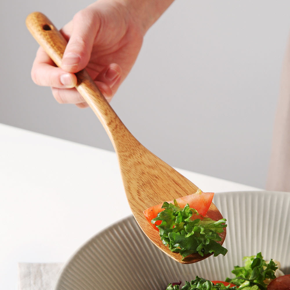 마리포사 키친툴 나무 조리도구 월넛 우드 원목 볶음 / 사선 뒤집개 30cm - 상세 이미지 2