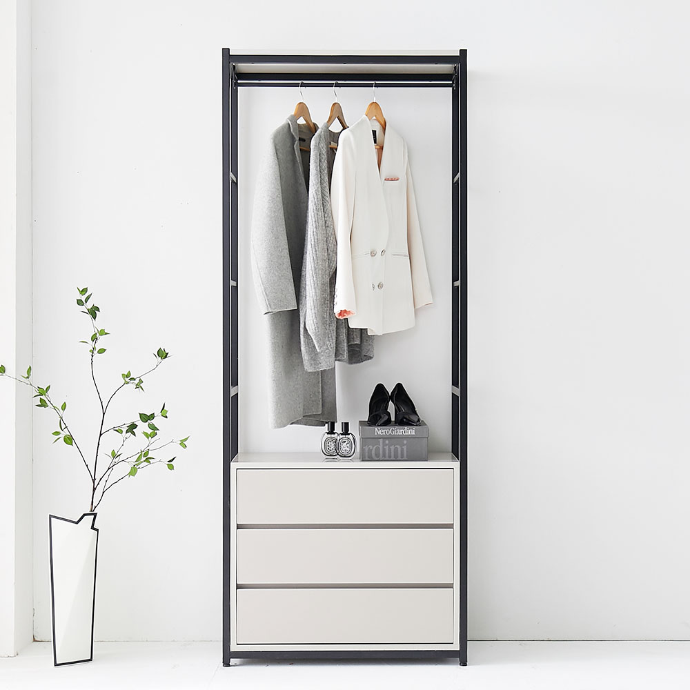 쿠시 행거 서랍장 원룸 옷걸이바