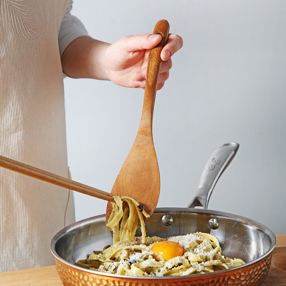 마리포사 키친툴 나무 조리도구 월넛 우드 원목 볶음 / 사선 뒤집개 30cm - 상품 이미지