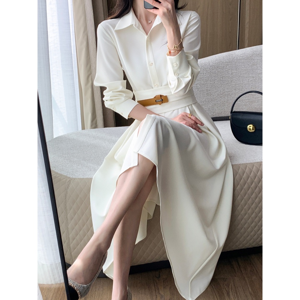 원더풀월드 김남주 화이트 카라 벨트 원피스 우아한 패미닌 옷 패션 의상 닭강정 김유정 - 상세 이미지 2